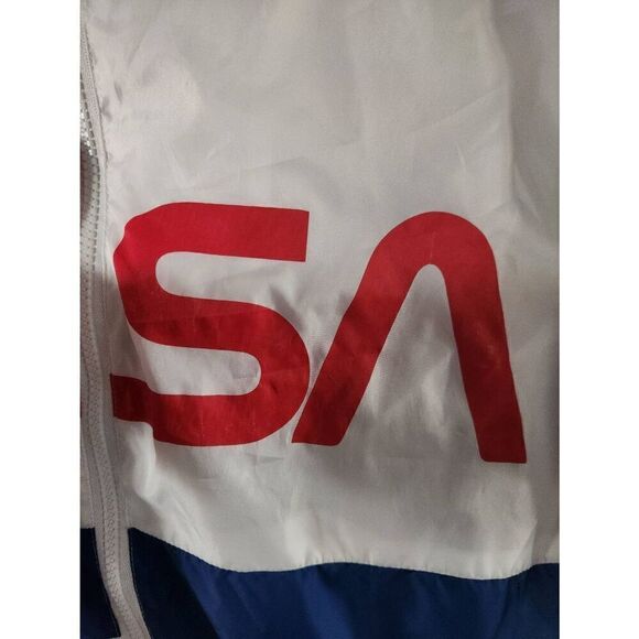 NASA XL Lightweight Zipper Hooded Jacket Windbreaker by Chemistry. No strings - Picture 9 of 11